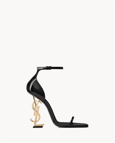 ysl opyum sandals glitter|saint laurent opyum leather sandals.